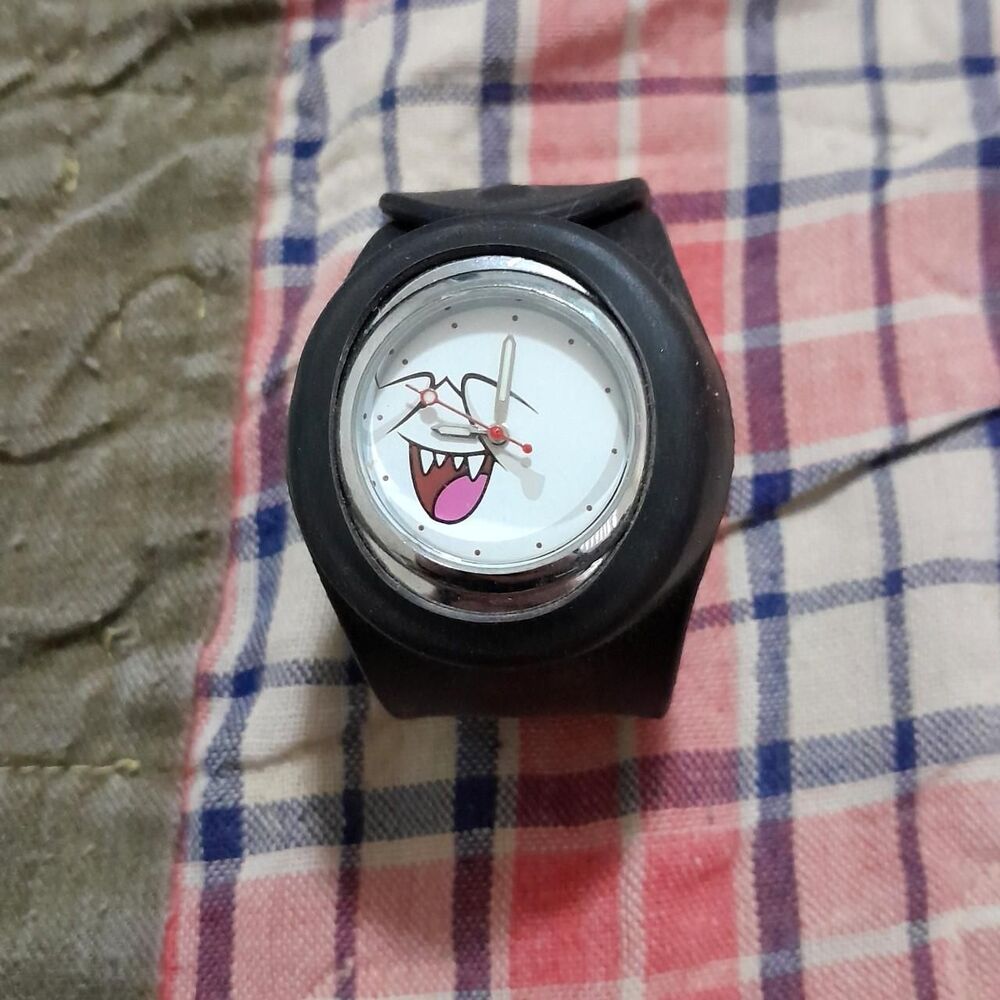Nintendo Men's Black and White Watch